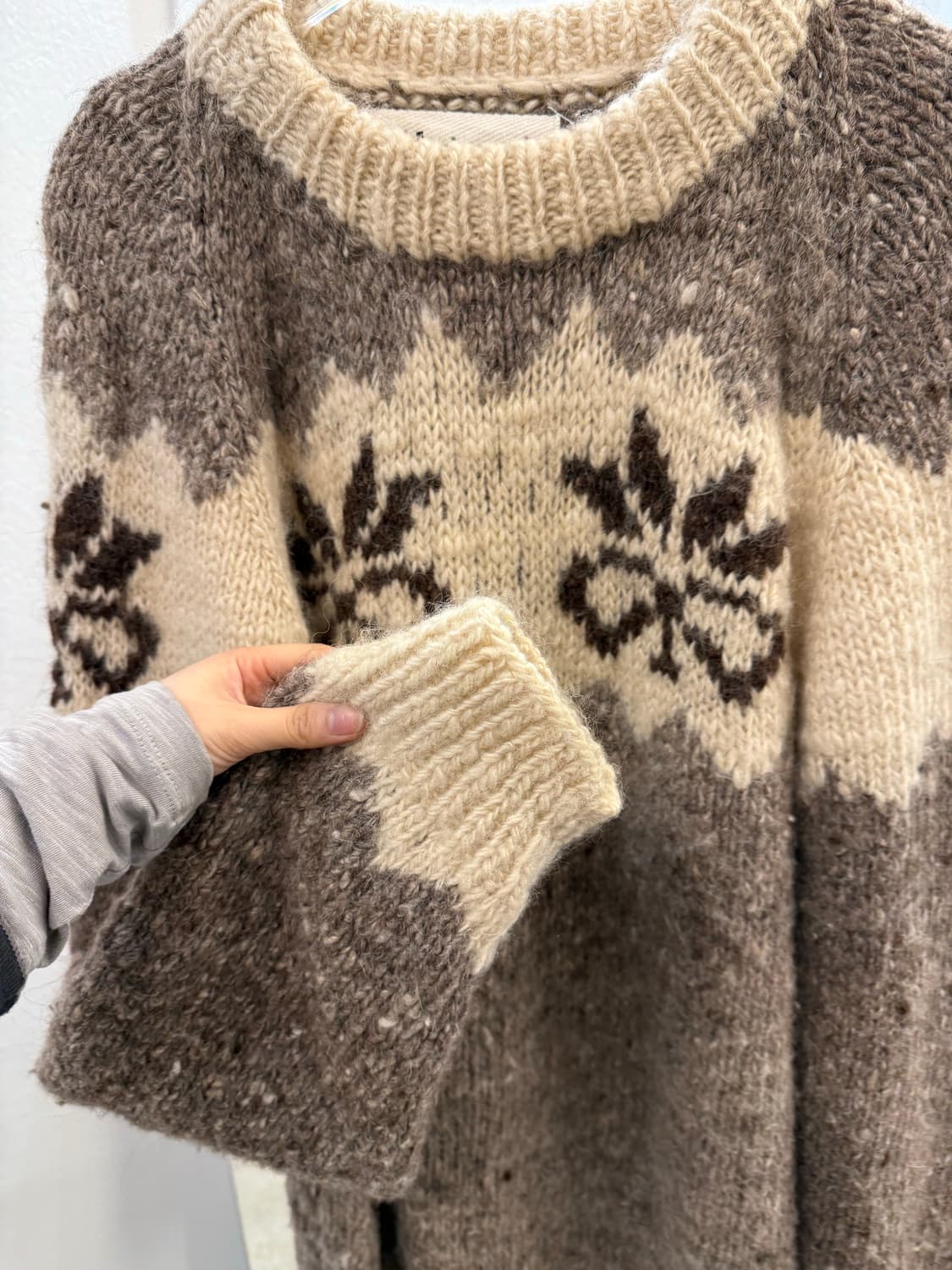 Vintage Heavy wool knit sweater 상품이미지2