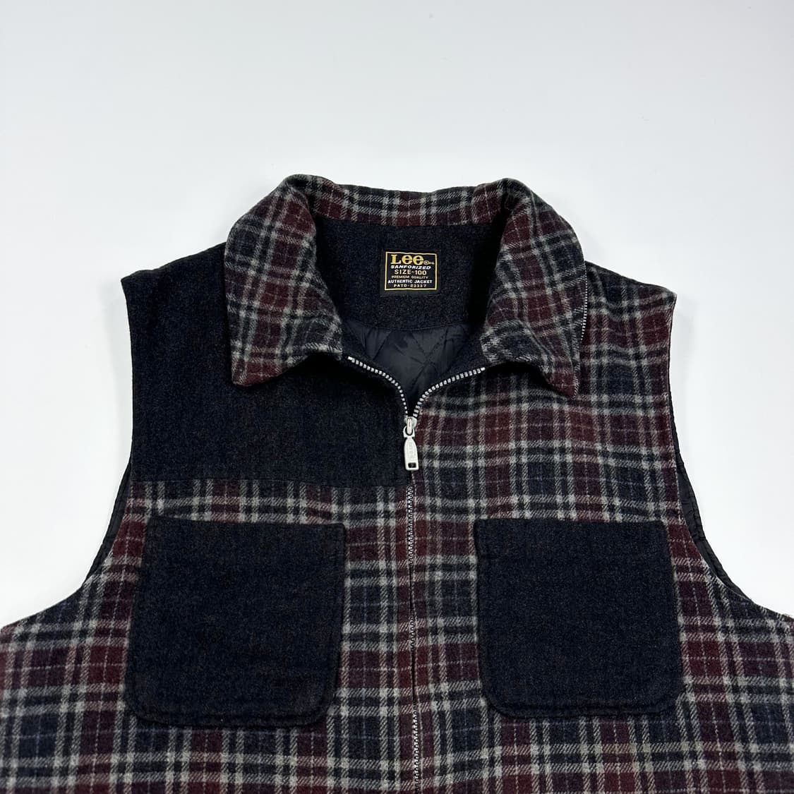 Lee (리) 올드스쿨 체크 조끼 후리스 (L) 상품이미지1