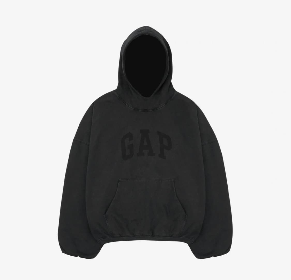 새상품 이지갭 도브 후드 워시드블랙 M 상품이미지2