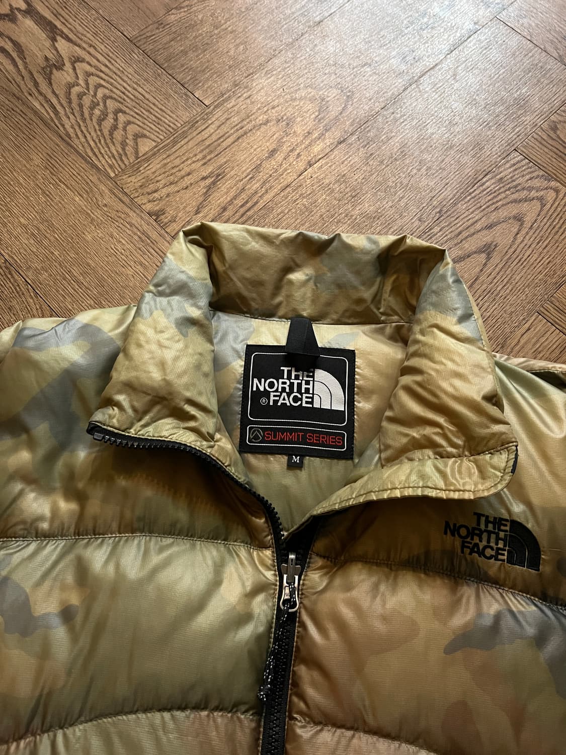 [M]노스페이스 재팬 써밋 아콘 카구아 카모 경량 패딩 상품이미지2