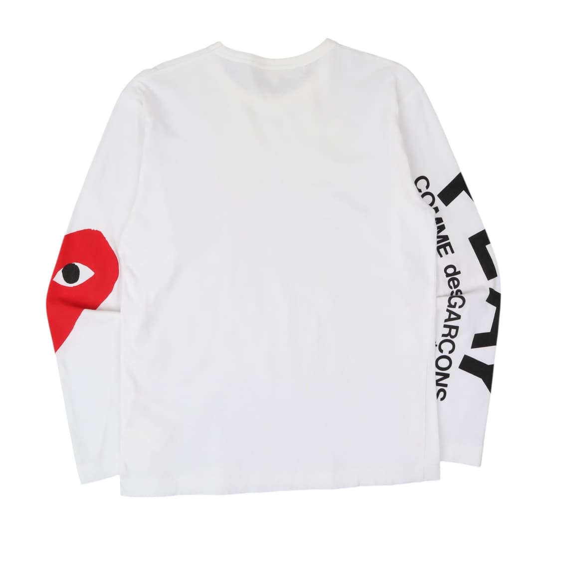 꼼데가르송 엠브로이드 화이트 롱슬리브 상품이미지5