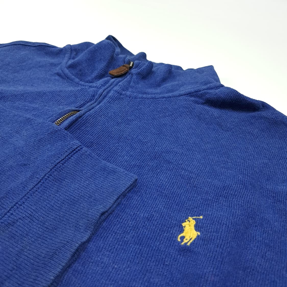 CL345 XLT 폴로 00s 코튼 로얄블루 하프집업 니트 스웨터 상품이미지3