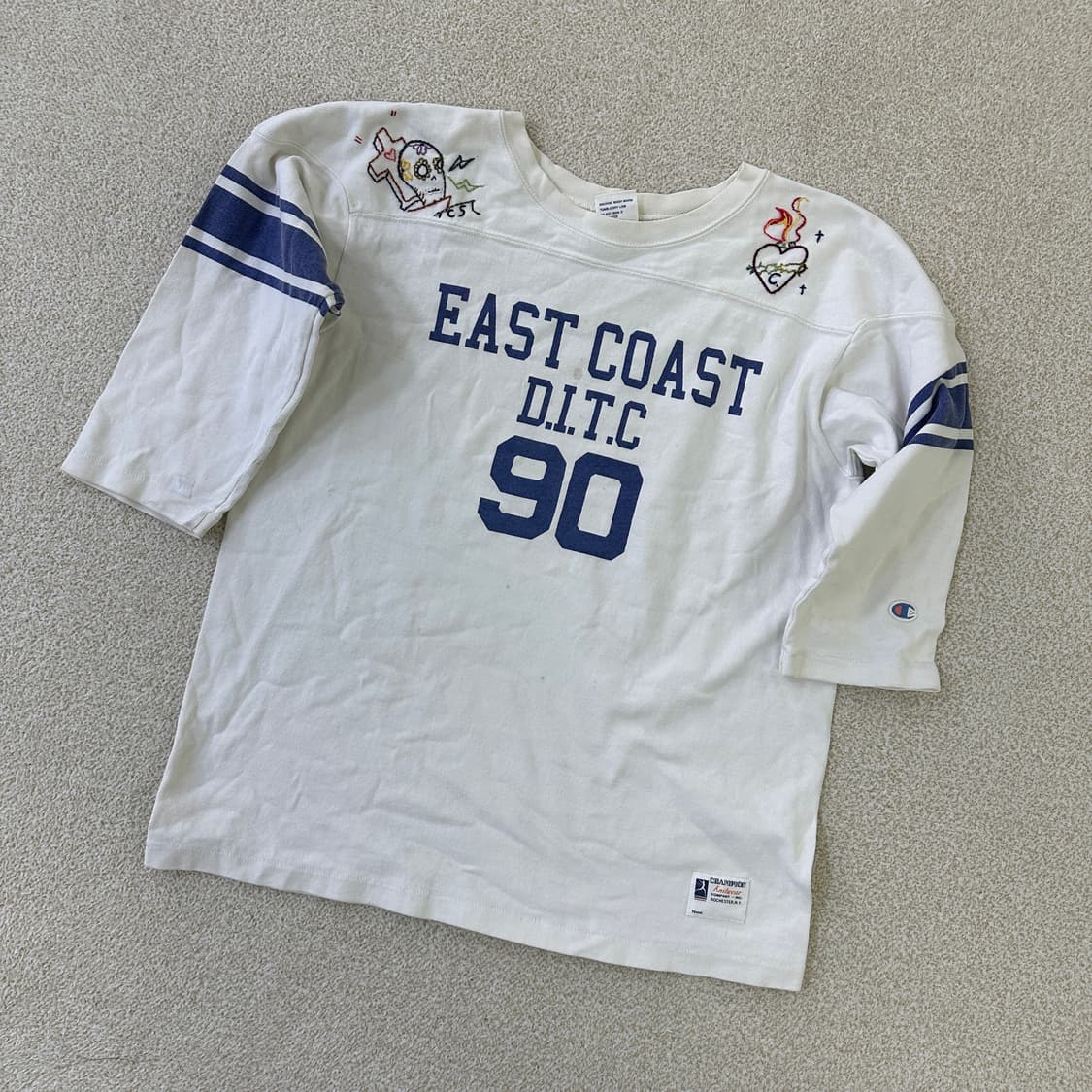 L 챔피온 이스트 코스트 7부 티셔츠  0323D 상품이미지1
