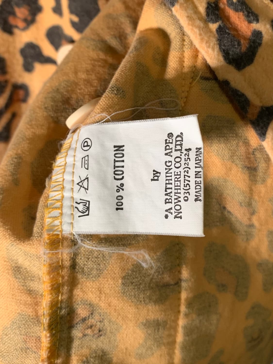 베이프 레오파드 울 셔츠 상품이미지4