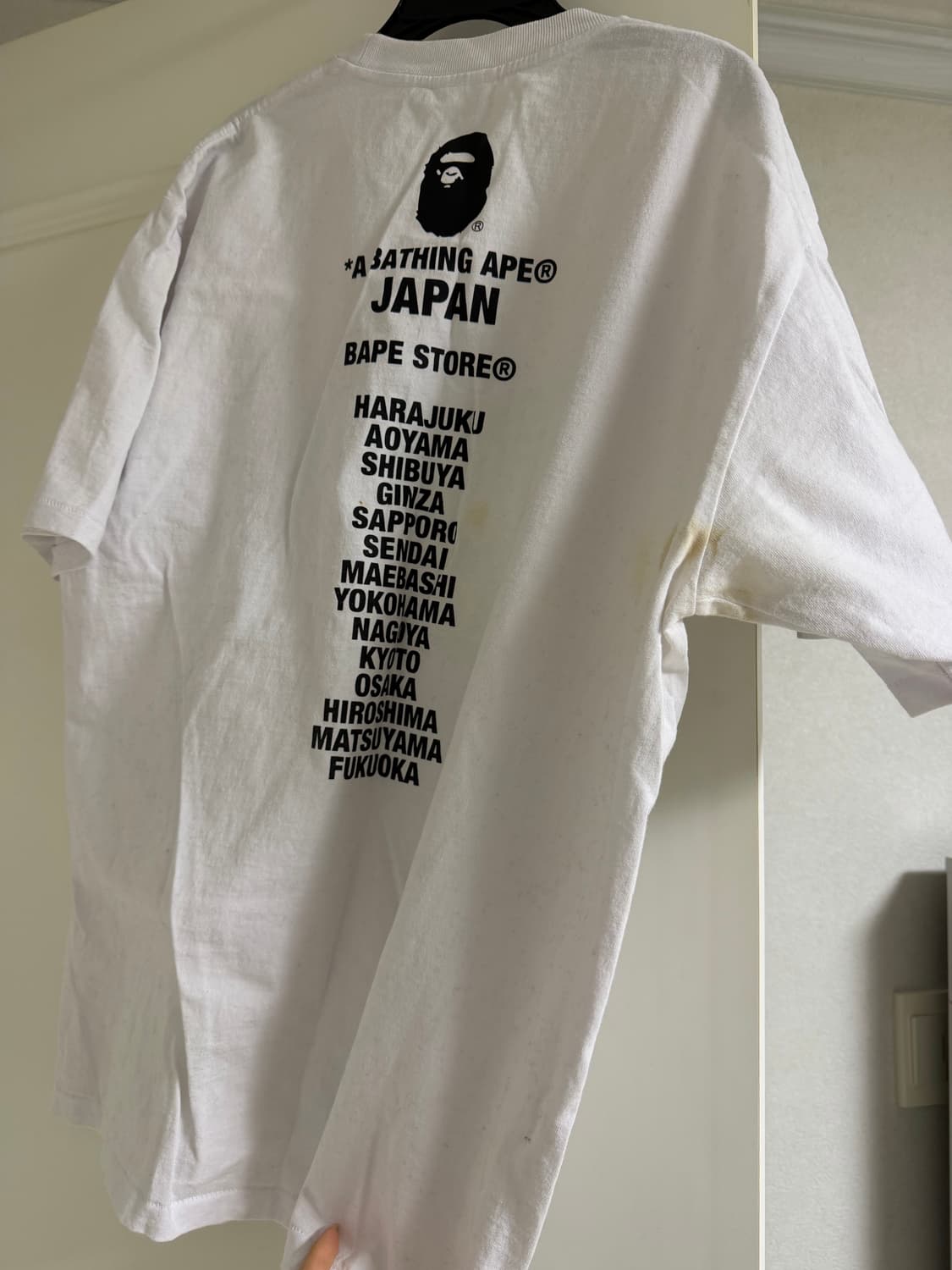 베이프 반팔 베이프 포스 스투시 꼼데 휴먼메이드 상품이미지10