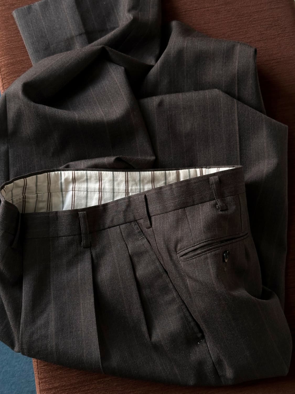 2 pleats wool patterned slacks 상품이미지1