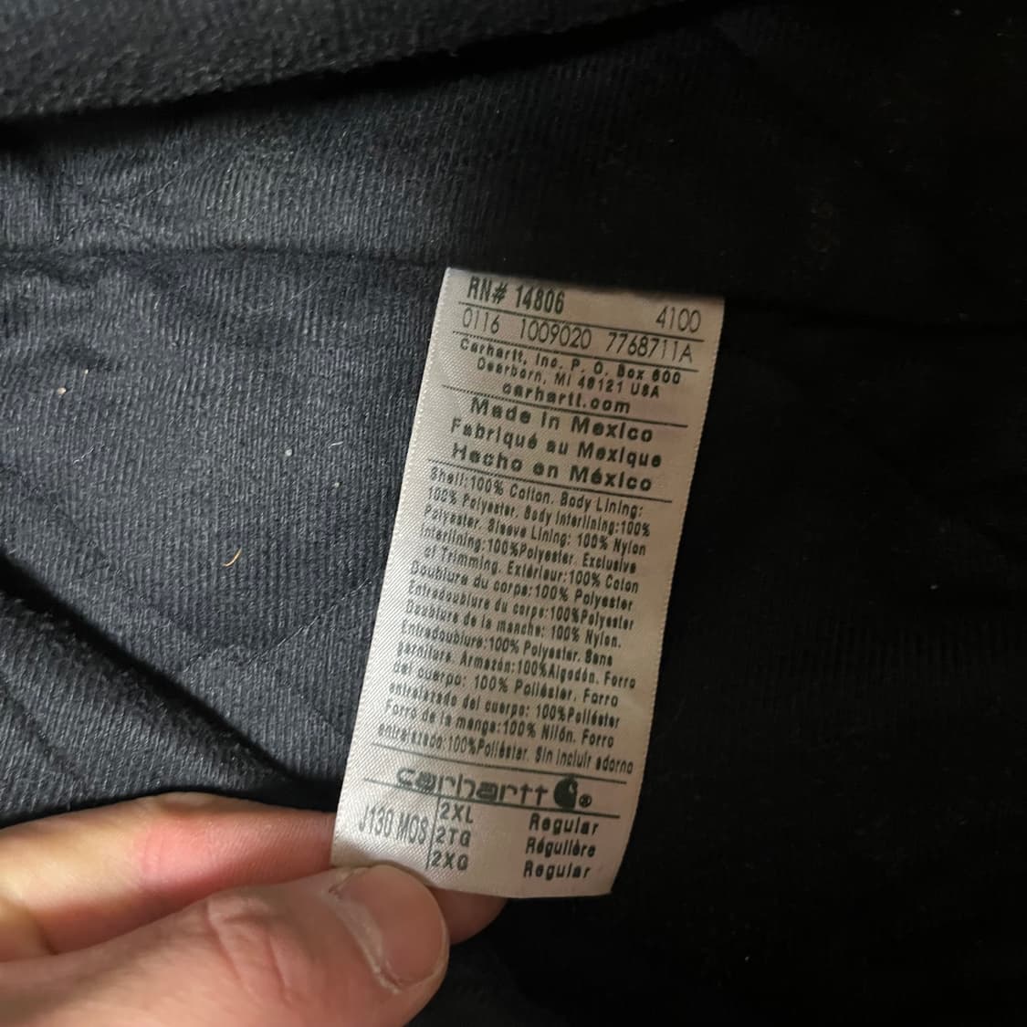 [XXL] 칼하트 J130 덕 액티브 자켓 MOS 모스 그린 상품이미지5