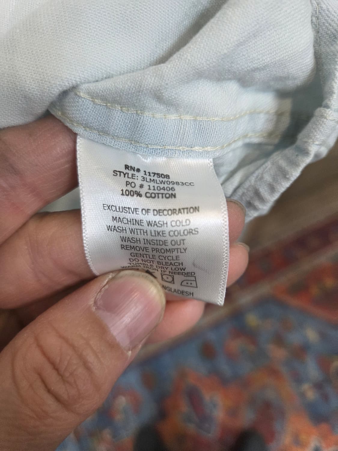 리바이스 빈티지 오버핏 연청 데님셔츠 긴팔 xl xxl 상품이미지4