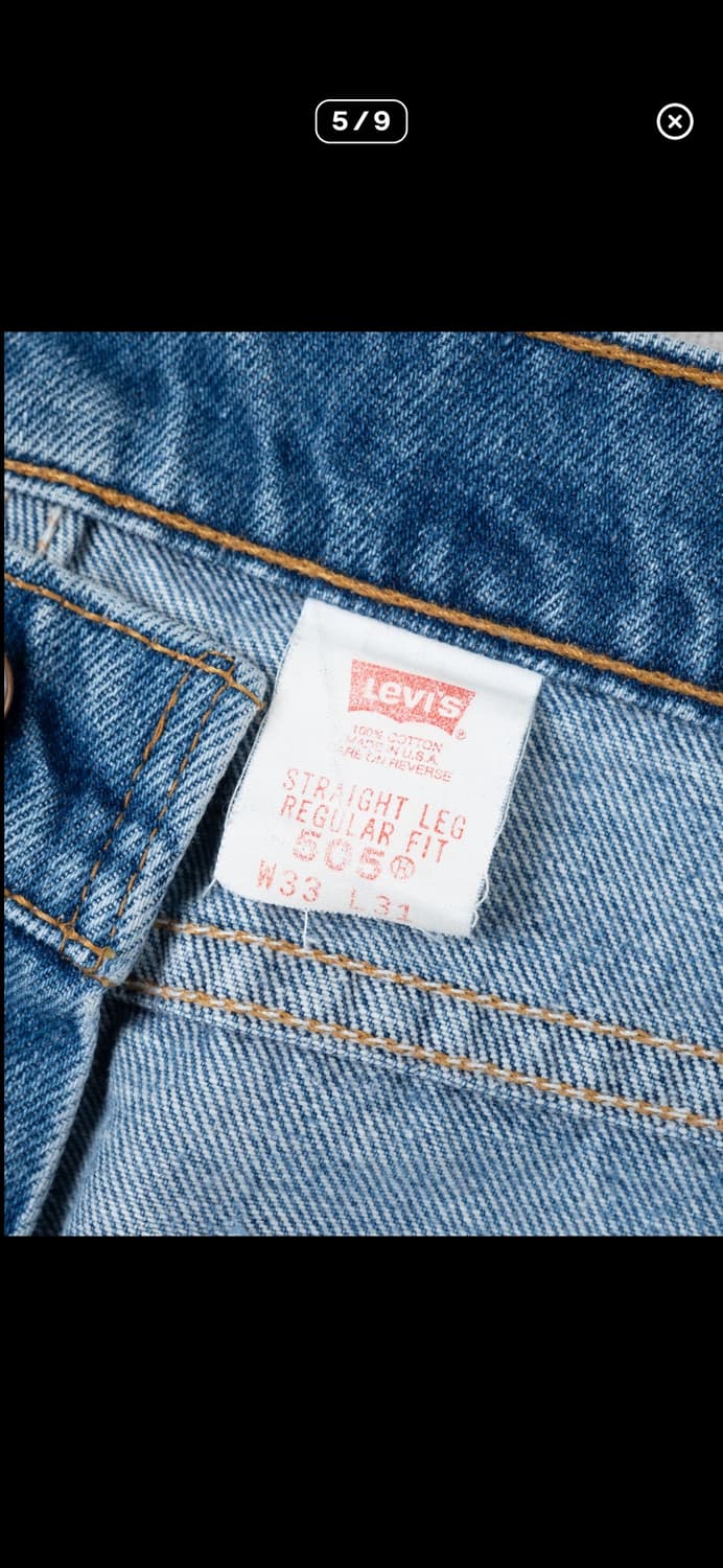 (33-31)505 빈티지 리바이스 데님 팬츠 상품이미지5