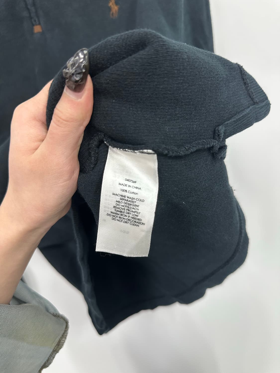 폴로 네이비 니트 반집업  상품이미지4