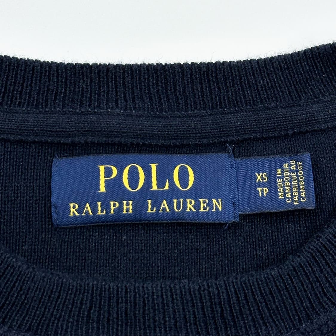 폴로 랄프로렌 클래식 여성 크루넥 니트 네이비 여성XS 상품이미지4