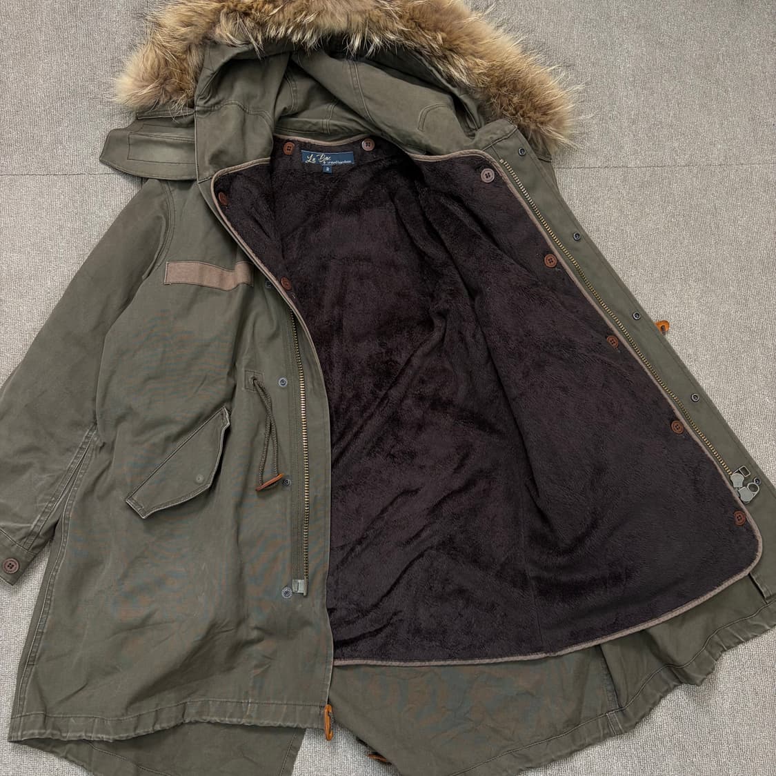 le bac by united bamboo 우먼스 피쉬테일 퍼 야상 점퍼 상품이미지4