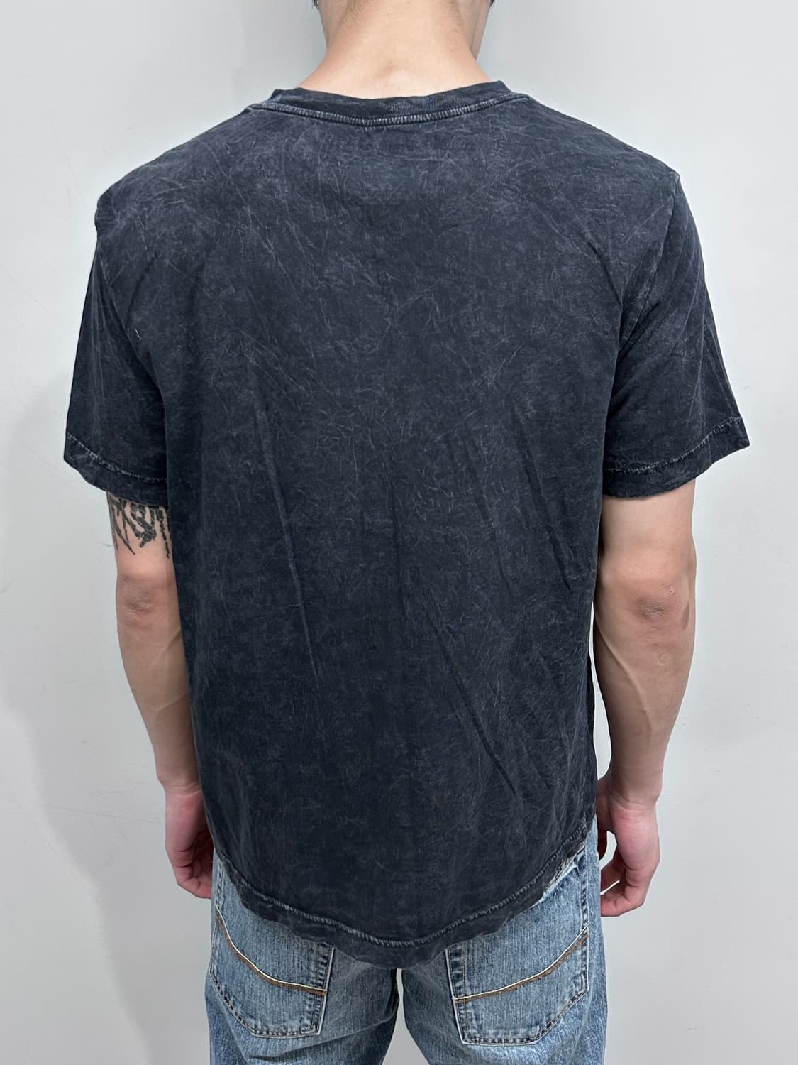 버커루 스컬 하드 워싱 티셔츠 상품이미지3