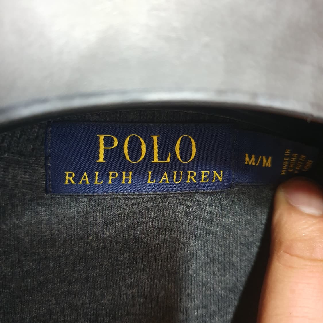 폴로 반집업 니트M 상품이미지3