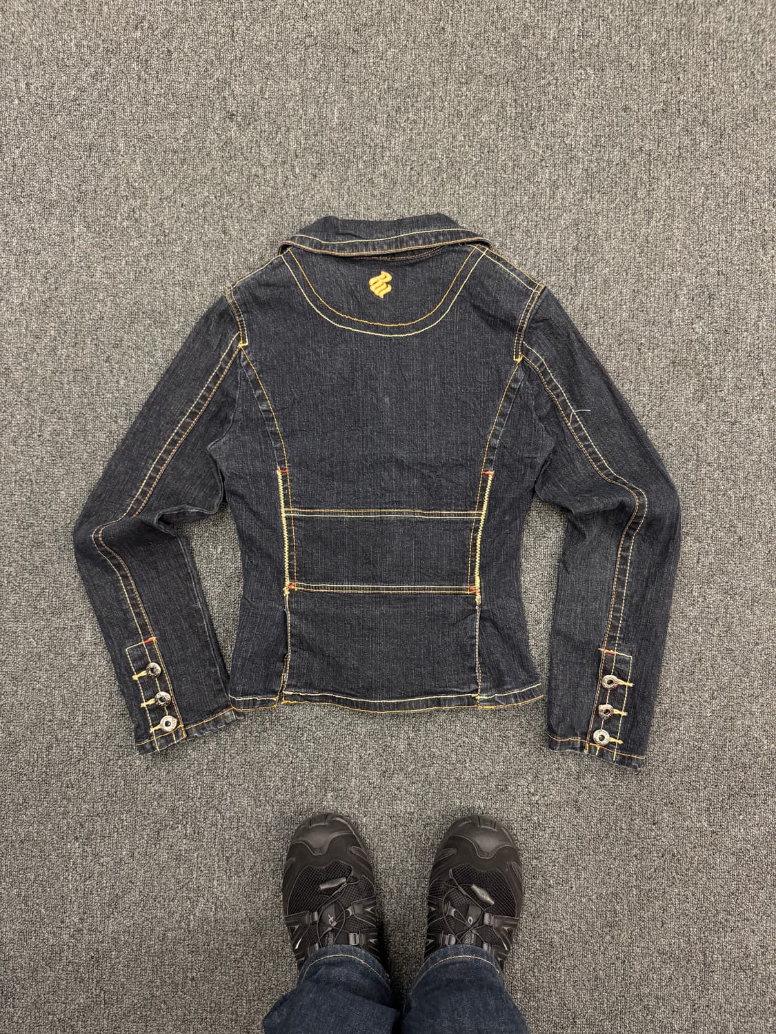 로카웨어 빈티지 여성 y2k 포켓스티치 데님자켓 상품이미지4