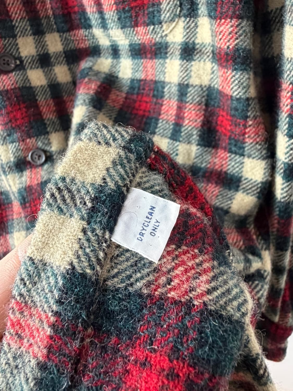 90s 폴로 랄프로렌 울 체크 셔츠  상품이미지6