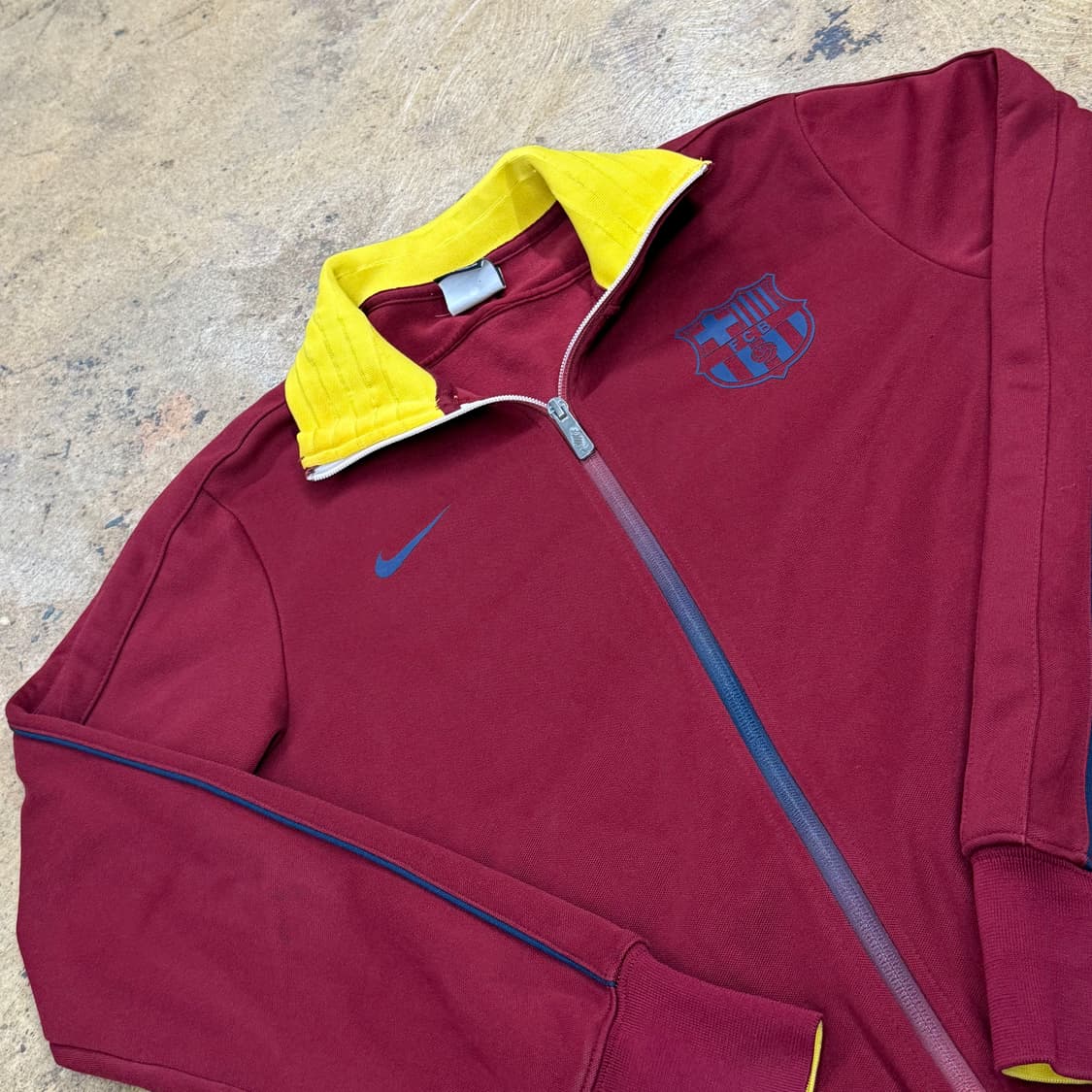 나이키 바르셀로나 버건디 옐로우 져지  상품이미지1