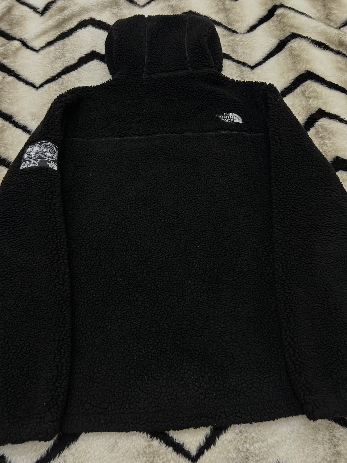 [XL]노스페이스 플리스 후드 자켓/블랙 상품이미지4