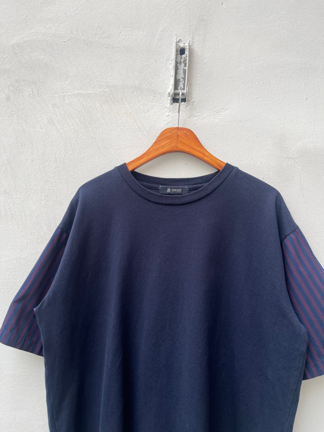 Nano Universe 스트라이프 슬리브 반팔티  상품이미지2