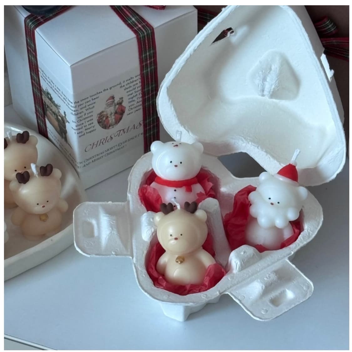 크리스마스 삼총사 캔들 홈 꾸미기 상품이미지3