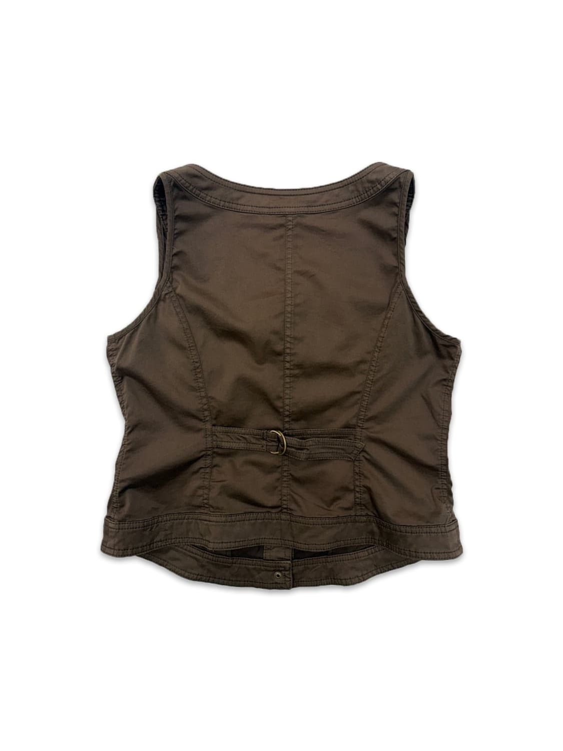 빈티지 브라운 포켓 디테일 베스트 상품이미지4