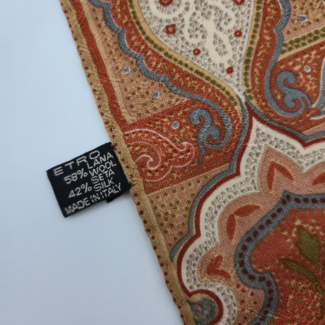 ETRO 에트로 울 실크 머플러 스카프 [JBFS10751-81-04] 상품이미지4