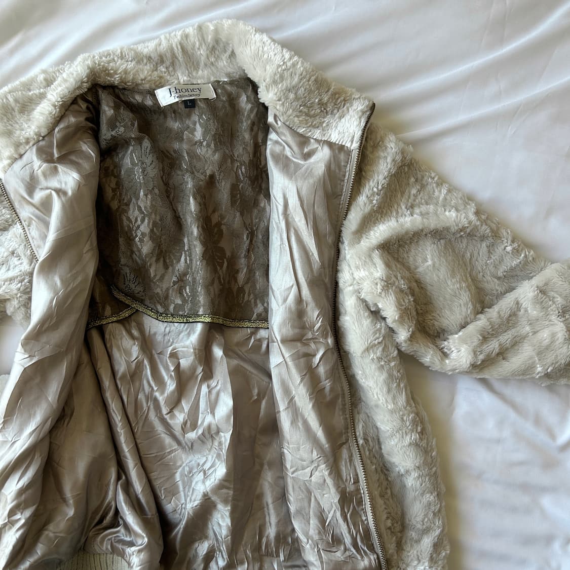 빈티지 퍼 집업 점퍼 상품이미지8