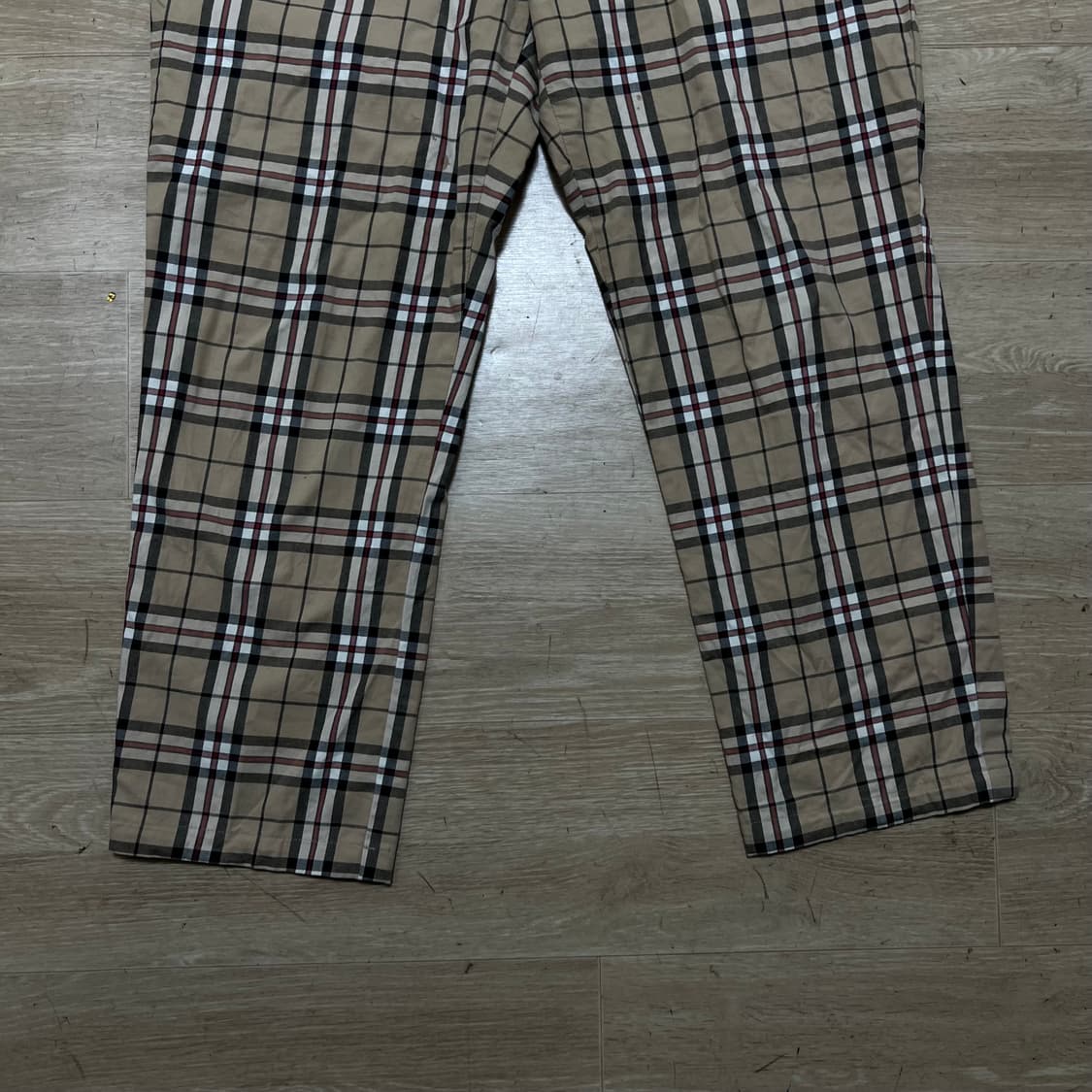 버버리 런던 여성 노바체크 슬림핏 코튼 슬랙스 팬츠 [베이지] 77 상품이미지3