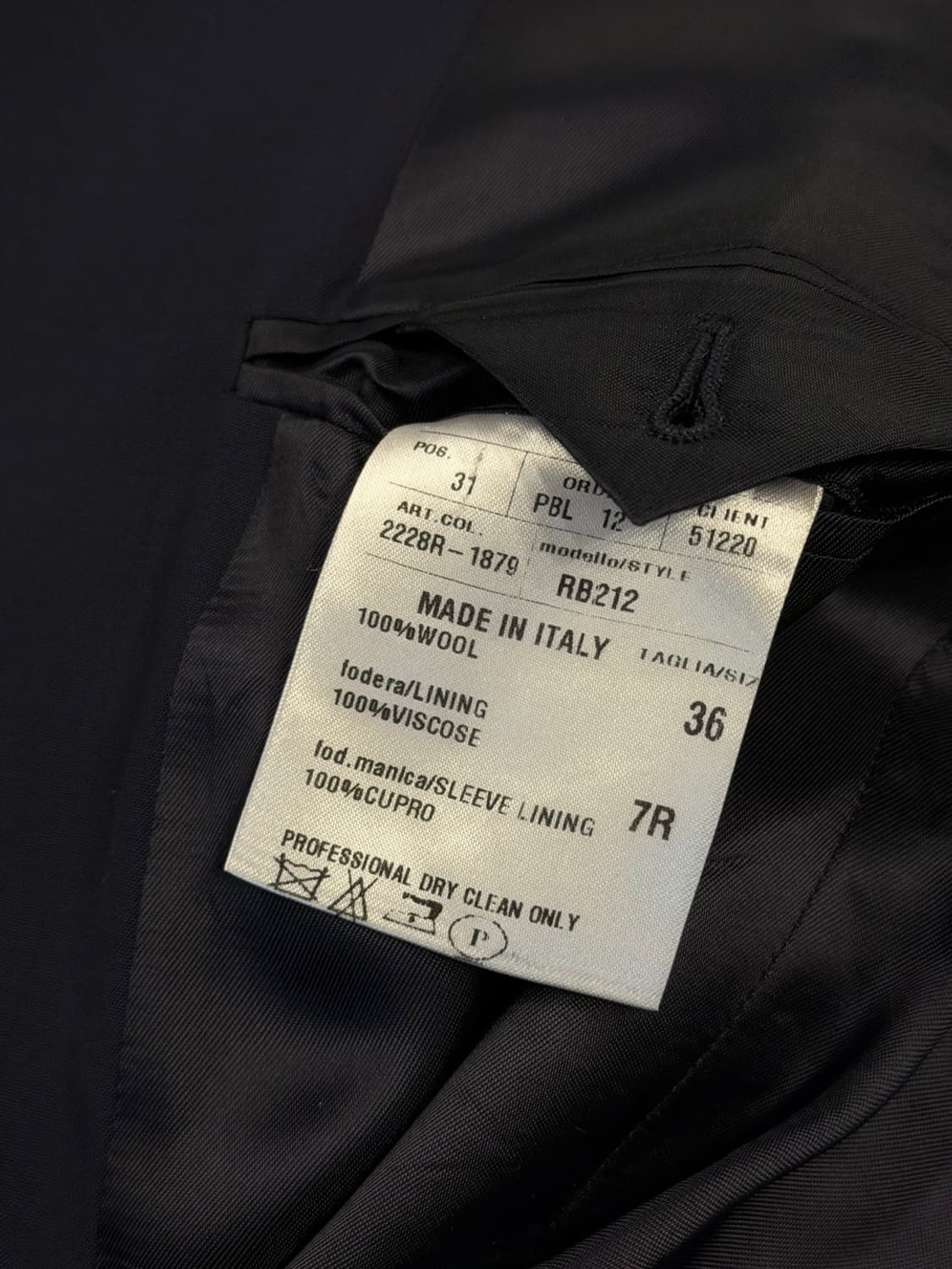 랄프로렌 블랙라벨 은장 블레이저 95 상품이미지7