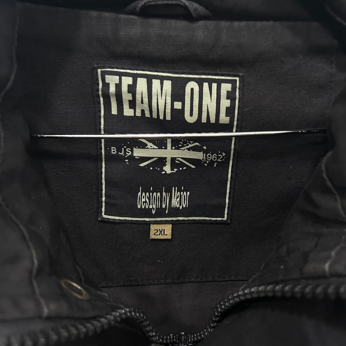 TEAM ONE 후드내장 하이넥 롱 야상 자켓 상품이미지3