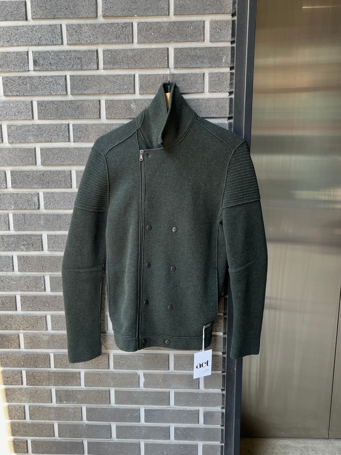 Diesel 디젤 더블브레스트 울 자켓 다크그린 상품이미지4