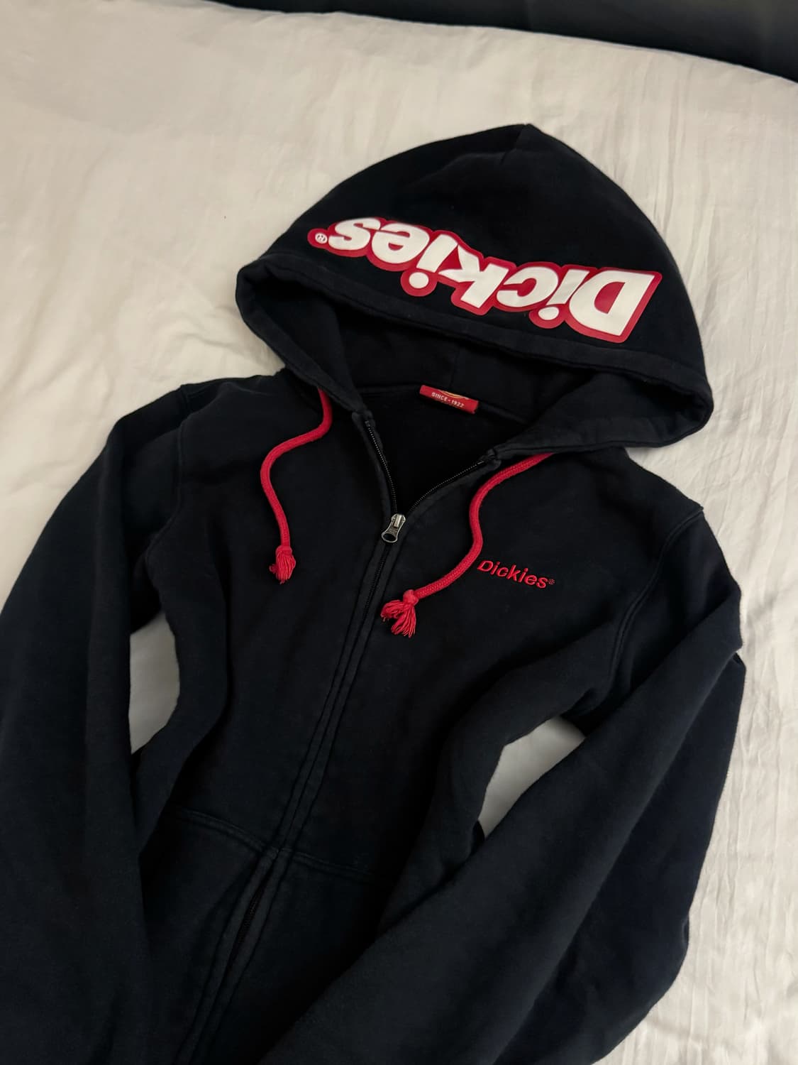 디키즈 딱붙 블랙 후드집업 XS 상품이미지1