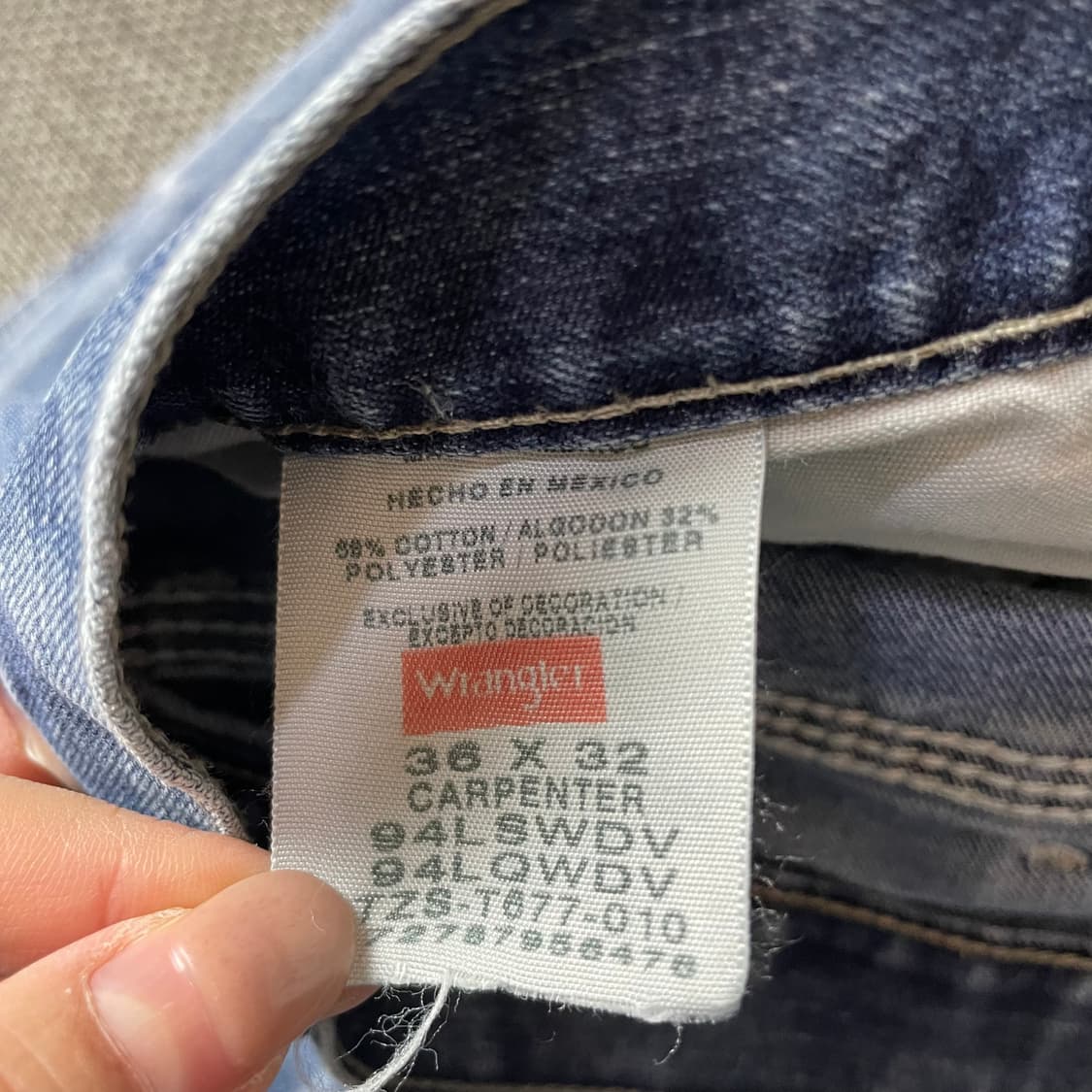 (36) 랭글러 중청 백카고 데님 팬츠 상품이미지4