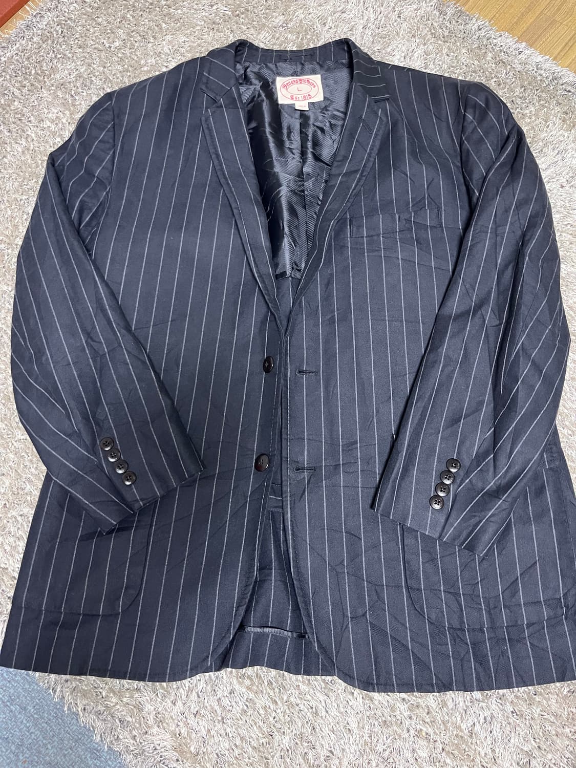 브룩스브라더스 스트라이프 블레이저 사이즈 105 상품이미지1
