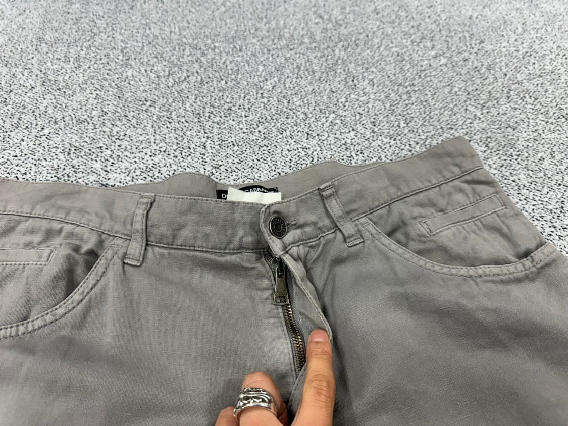 돌체엔가바나 플레이트 면바지 상품이미지3