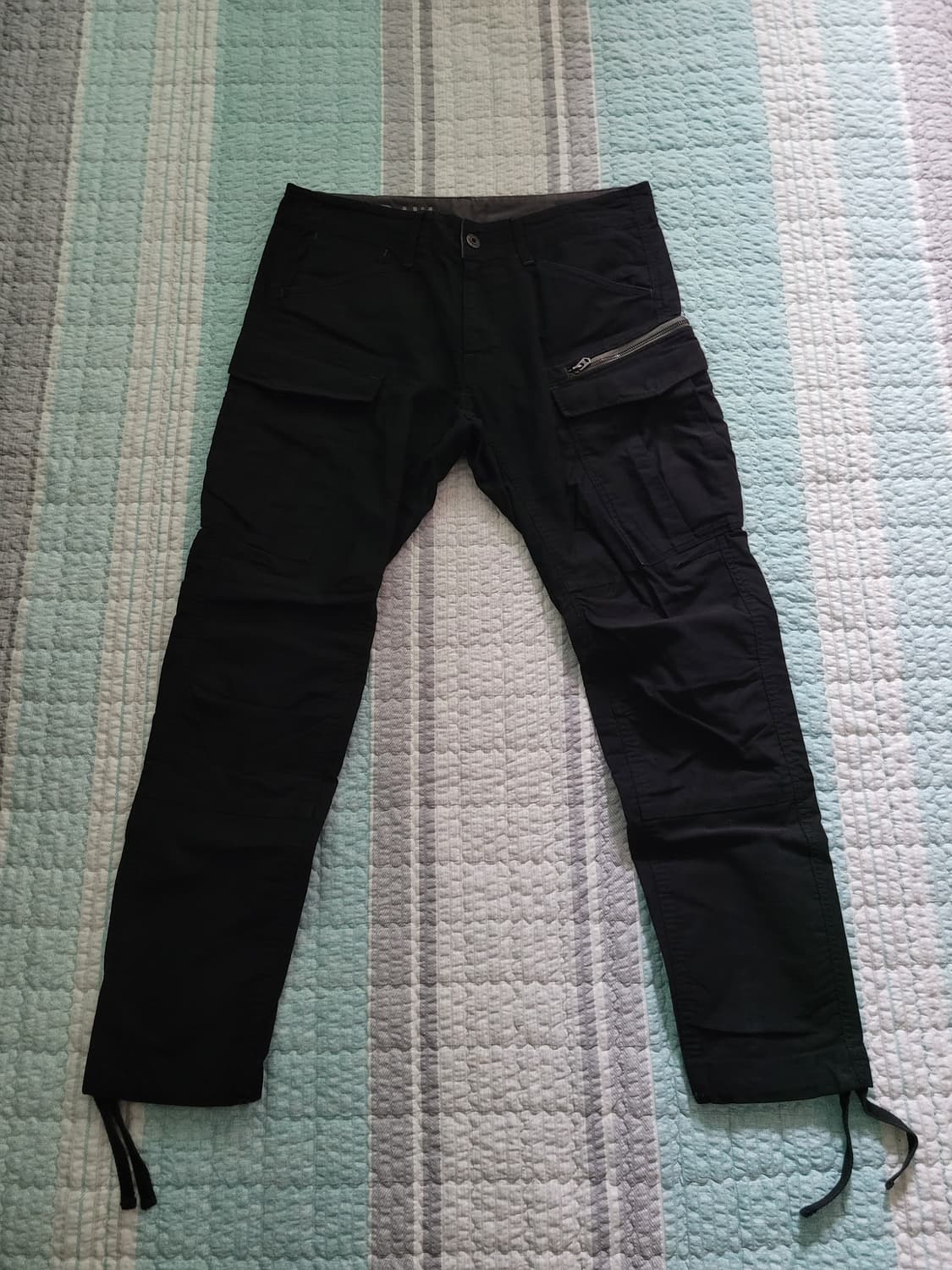 지스타로우 Gstarraw 3d 테이퍼드 블랙 카고팬츠 34-35사이즈 상품이미지1