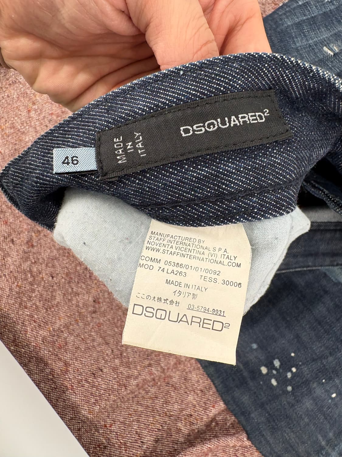 🔥 [희귀 모델] DSQUARED² 페인트 스플래터 데님 팬츠 (MAD 상품이미지4
