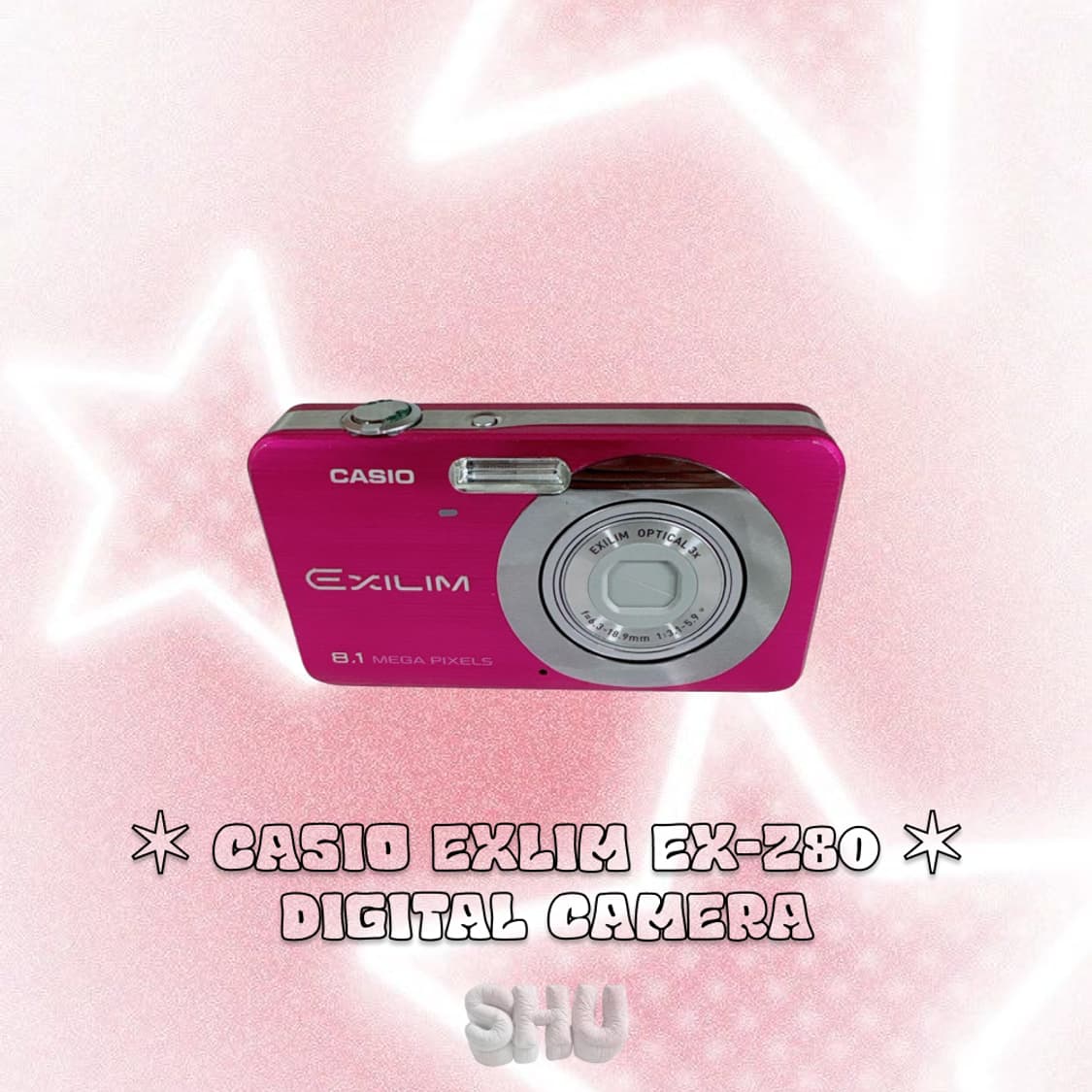 카시오 엑슬림 EX-Z80 빈티지 디카 체리핑크 상품이미지3