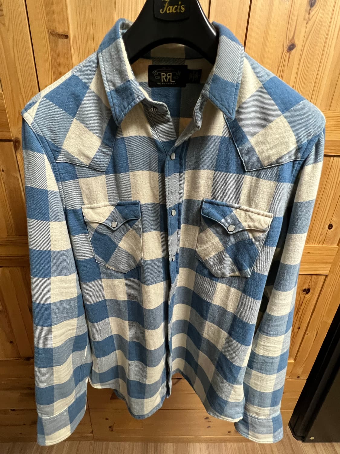 RRL 더블알엘 플래드 트윌 웨스턴셔츠 M 상품이미지1