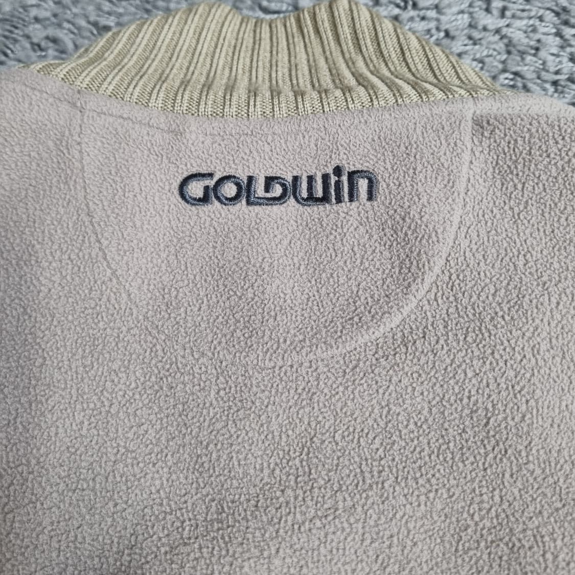 골드윈 긴팔 맨투맨 자켓 후리스 플리스 니트 반집업  L 100 빈티지 상품이미지3