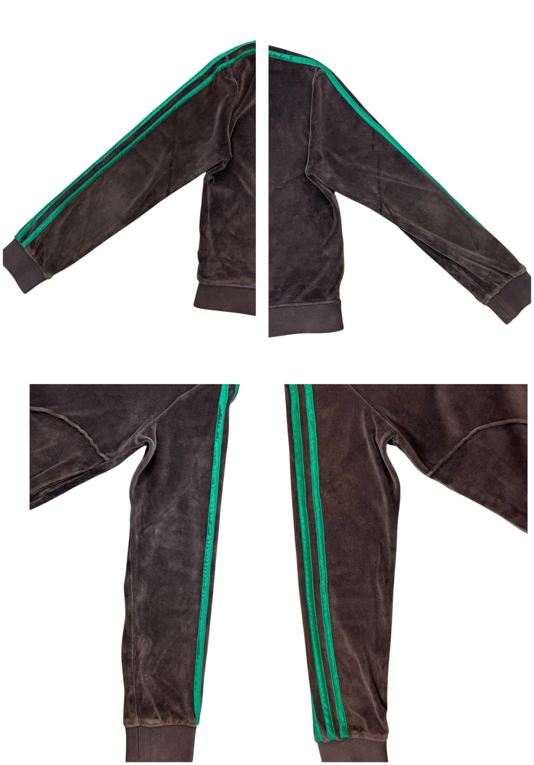 아디다스 벨루어 벨벳 후드집업 브라운 95 #csz1781 상품이미지7