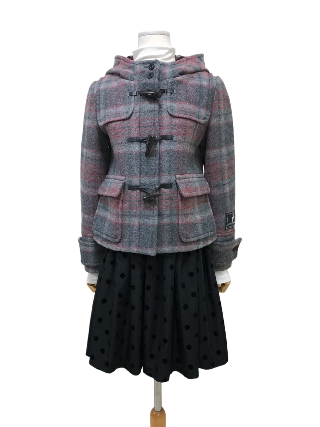 CROLLA 크롤라 체크 더플코트 상품이미지4