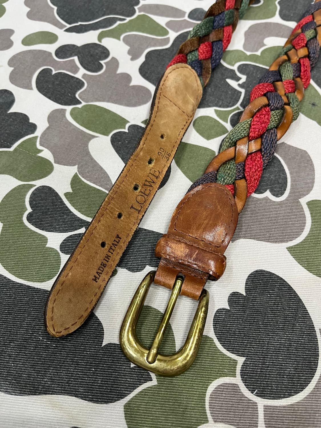 LOEWE 로에베 솔리드브라스 벨트 Made in ITALY 상품이미지1