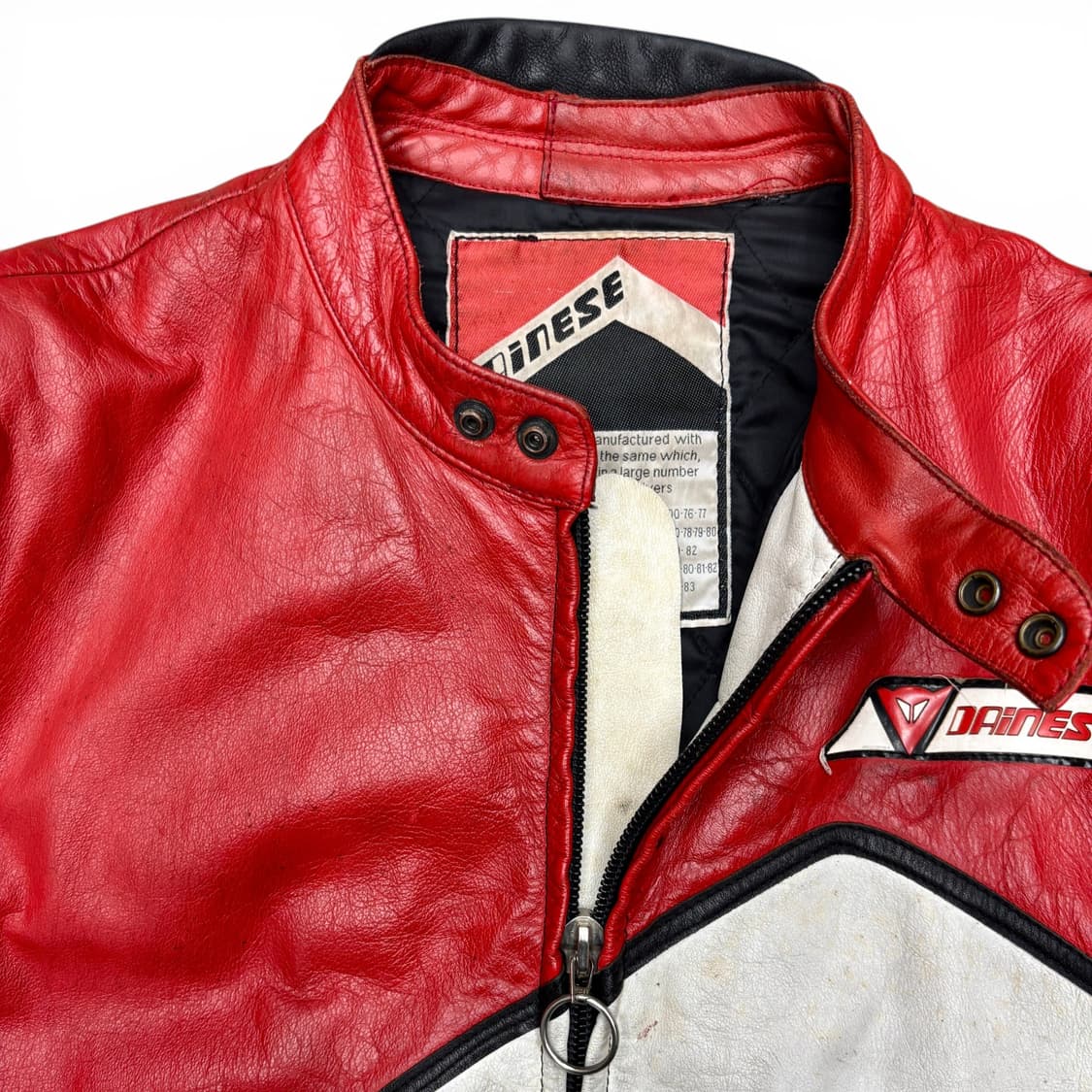 80's 다이네즈 레더 바이커 자켓 상품이미지4