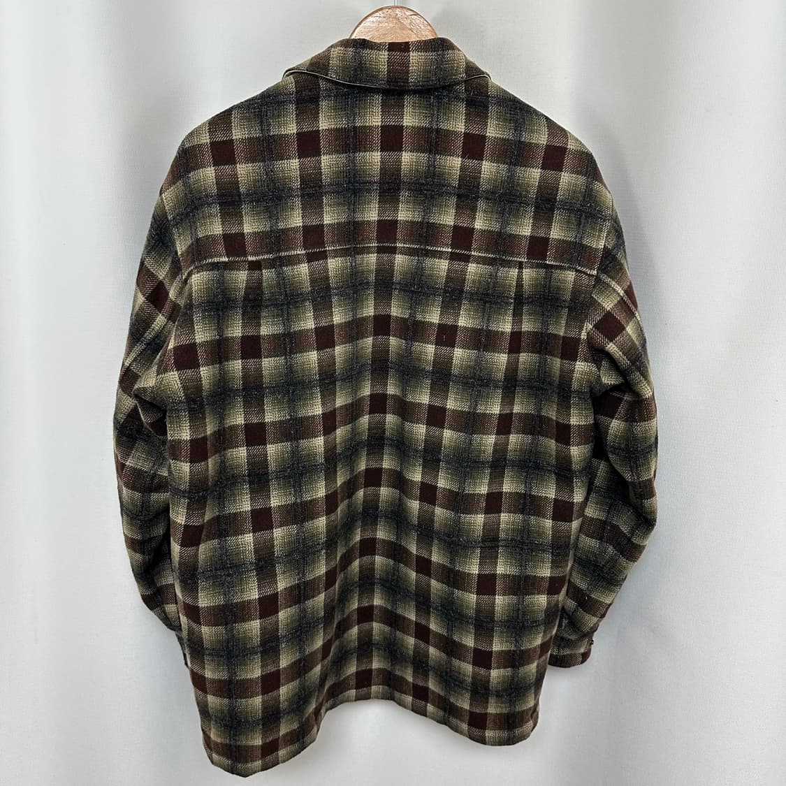   빈폴 남자 도톰한 체크 똑딱이 셔츠 자켓 90  EIW 상품이미지7