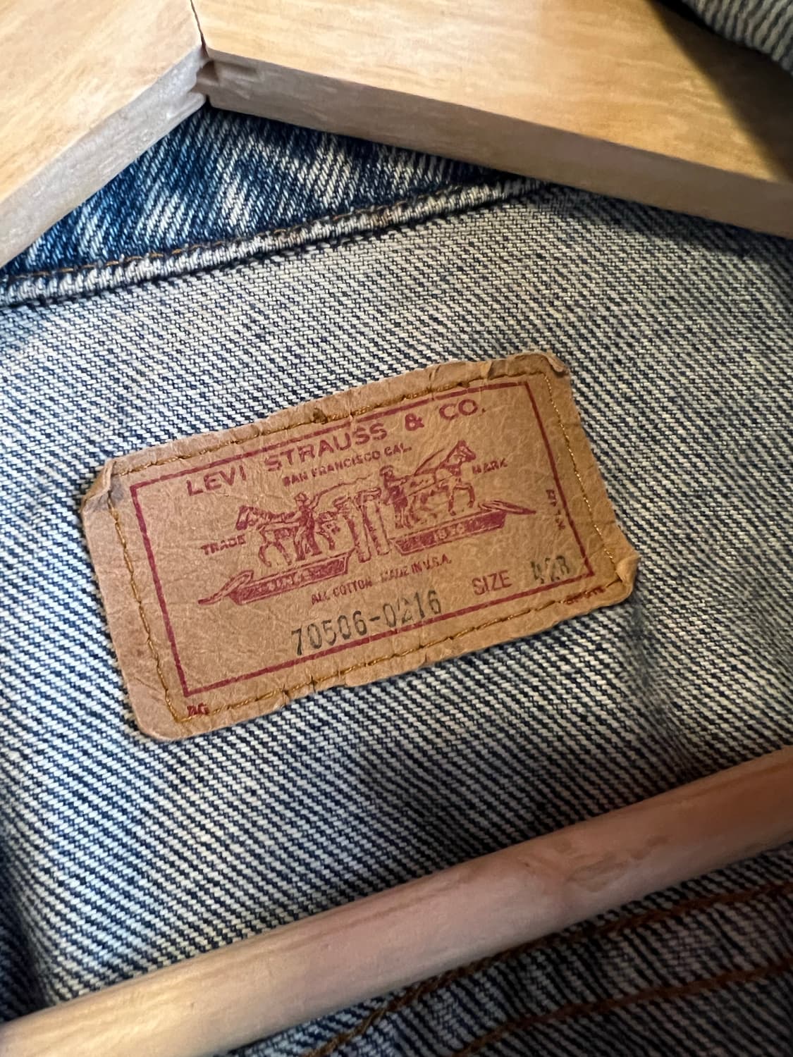 80s Made USA 리바이스 70506 트러커 자켓 상품이미지4