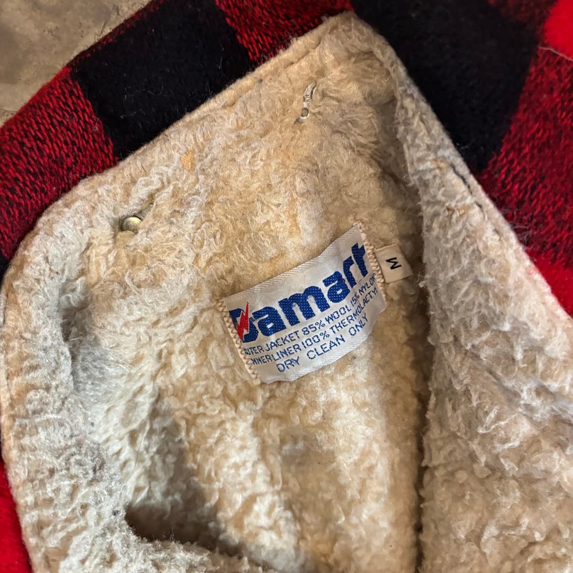 미국 빈티지 다마트 버팔로 체크 울 자켓 상품이미지3