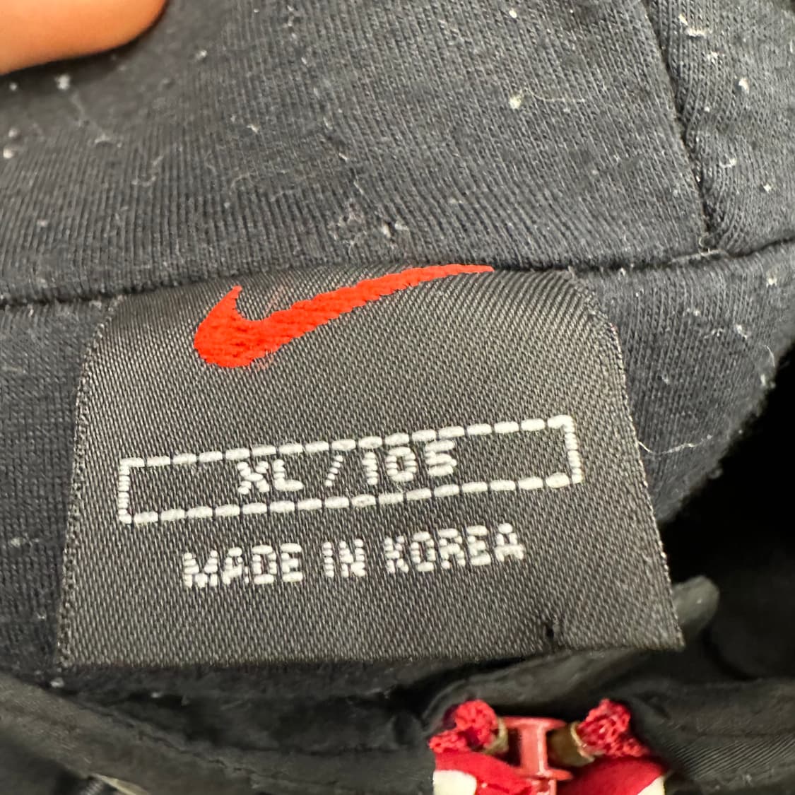 XL 나이키 올드스쿨 레드 포인트 후드 점퍼 상품이미지4