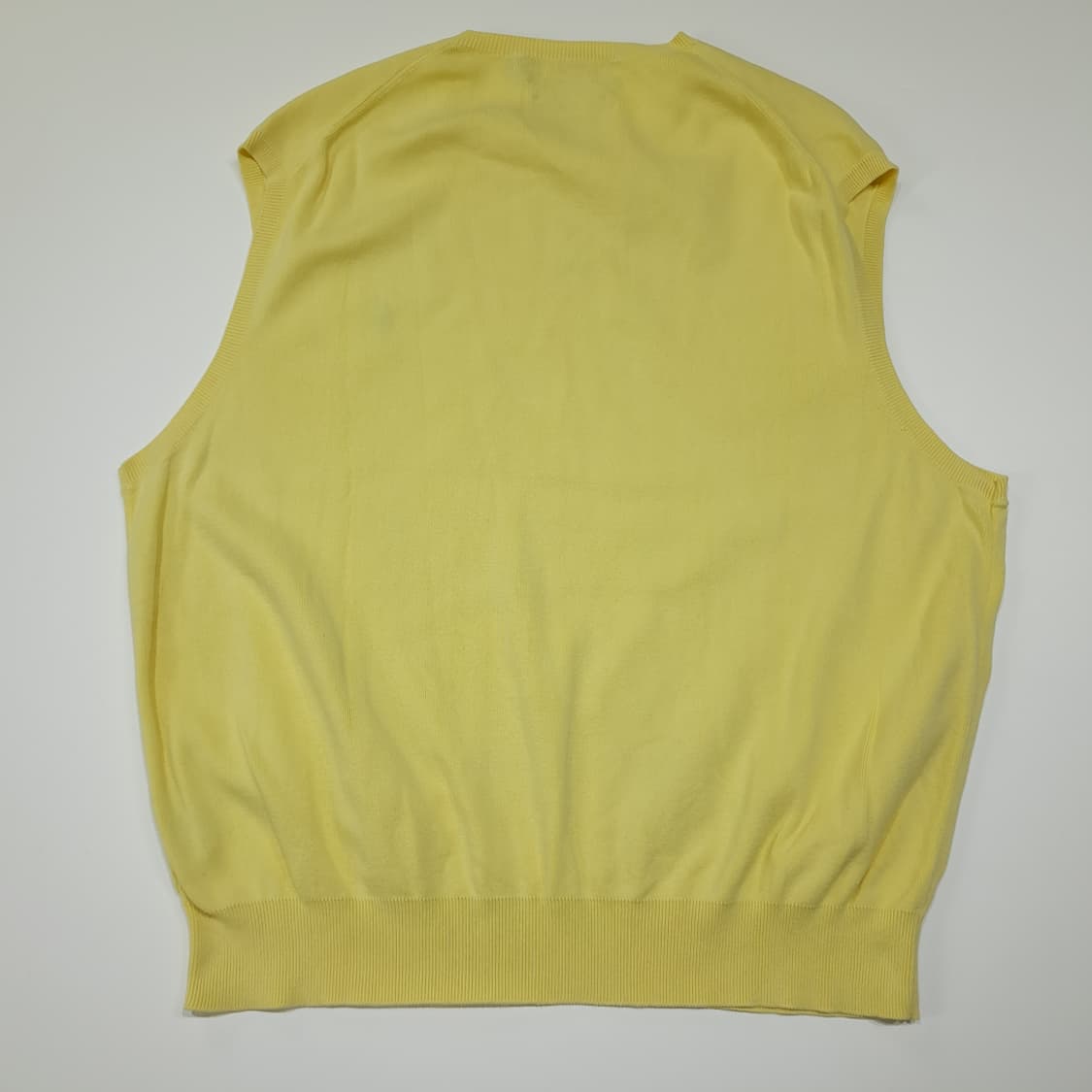 CL878 XL 폴로 90s 피마코튼 브이넥 옐로우 조끼 베스트 상품이미지6