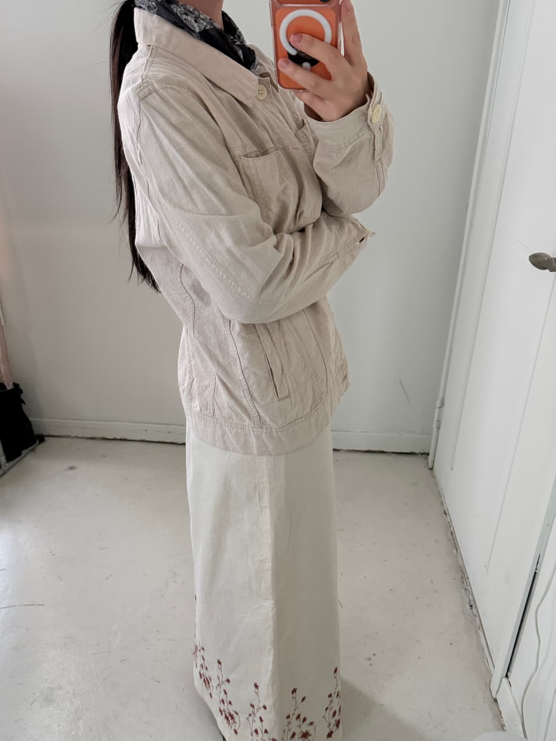 일본빈티지 린넨 자켓 상품이미지3